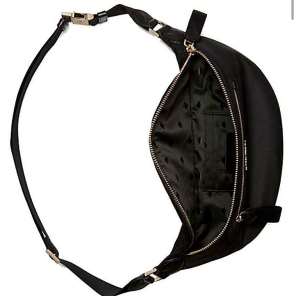 AUTHENTIC ♠️ KATE SPADE ♠️ CHELSEA BELT BAG/WAIST/FANNY PACK BLACK NYLON - Picture 3 of 9